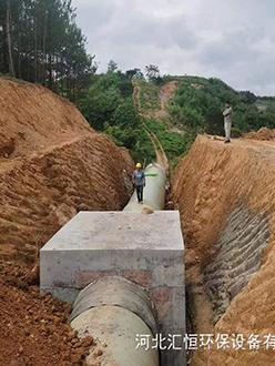 玻璃钢排水管道施工案例